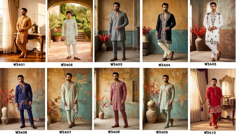 Outluk Wedding Vol 54 Heavy Lachaka Mens Kurta With Pajama